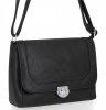GEANȚĂ DE DAMĂ tip poștaș BEE BAG negru 1002S24